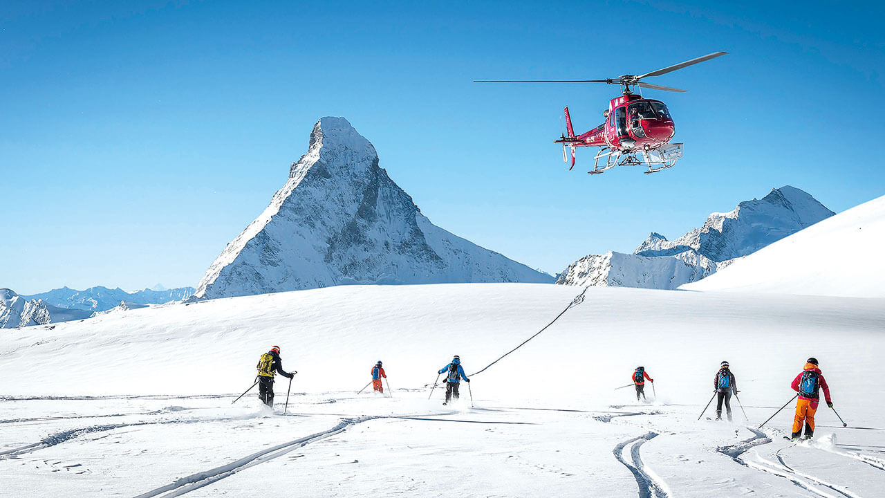 helicopters over trek