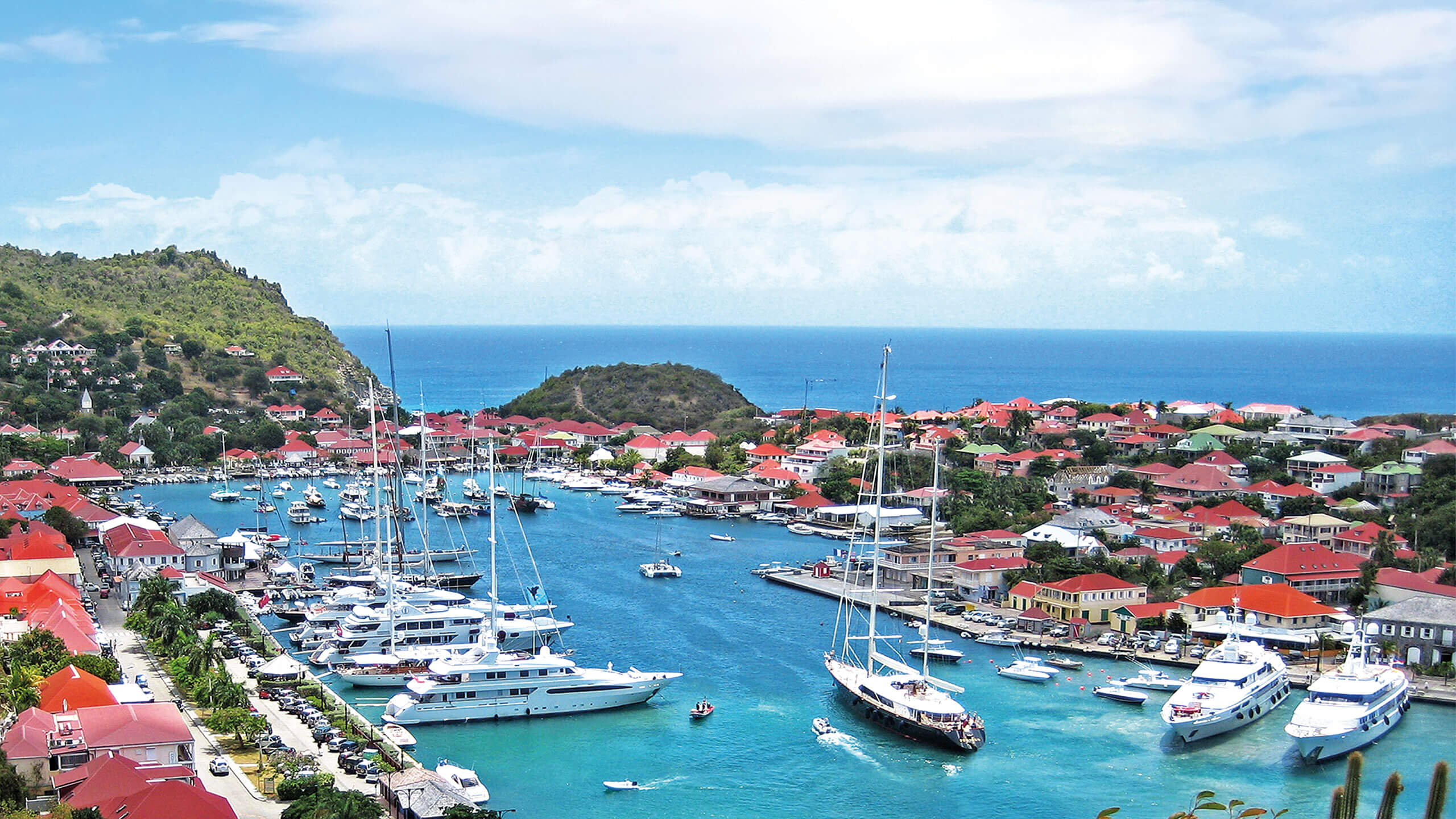 yachts in a bay