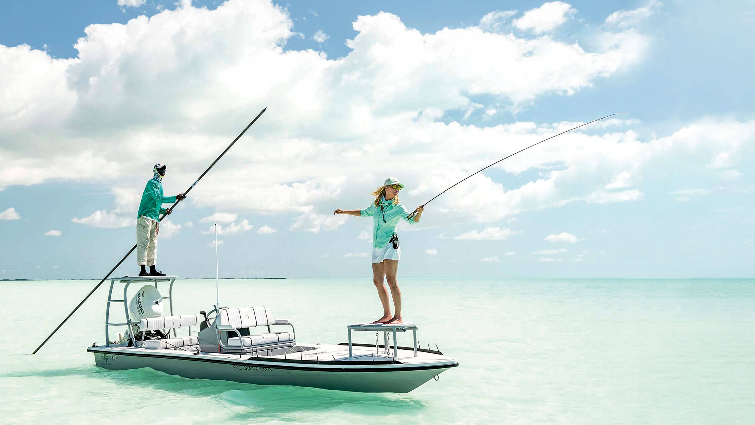 fishing in the sea