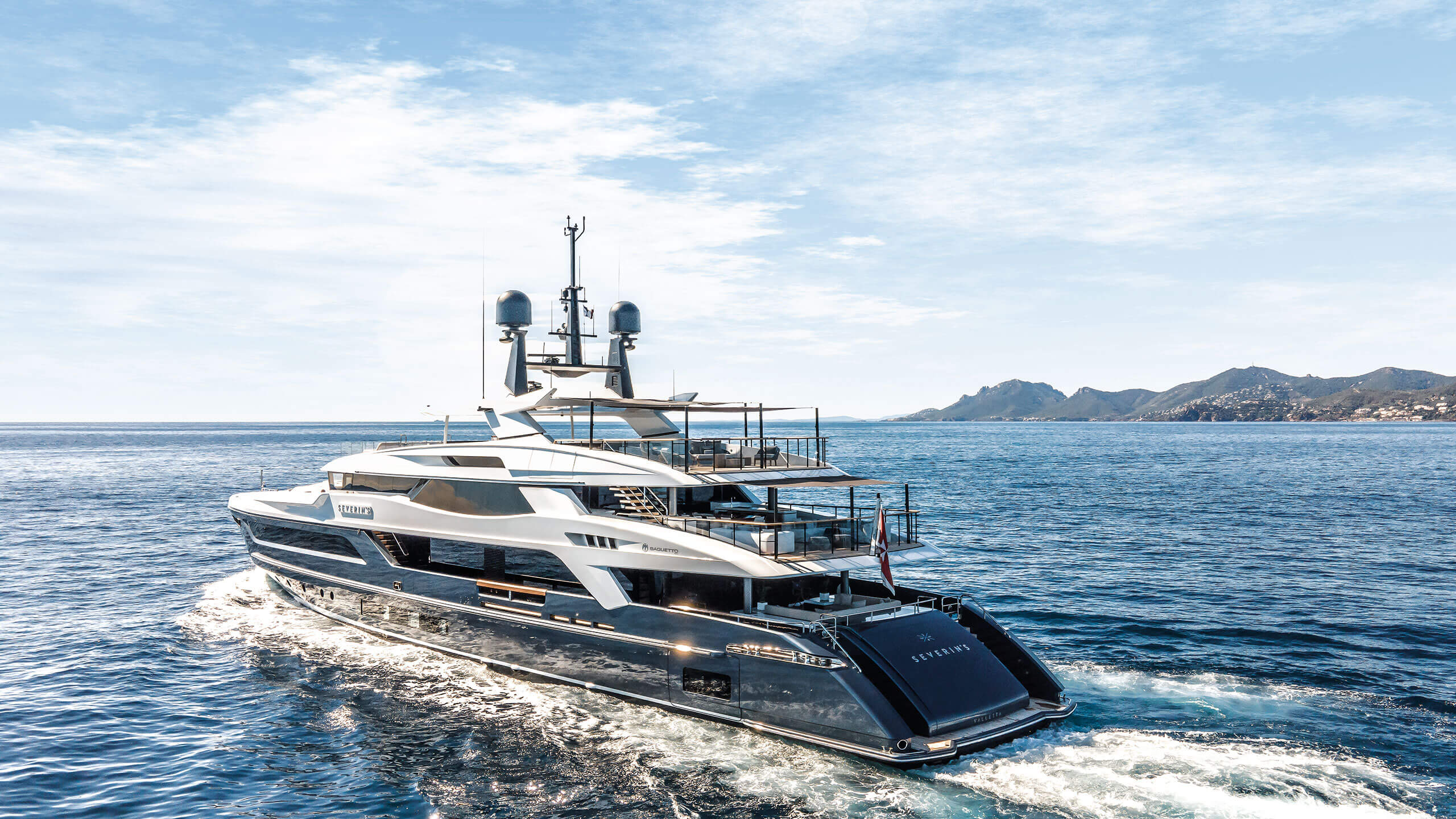 yacht in the sea