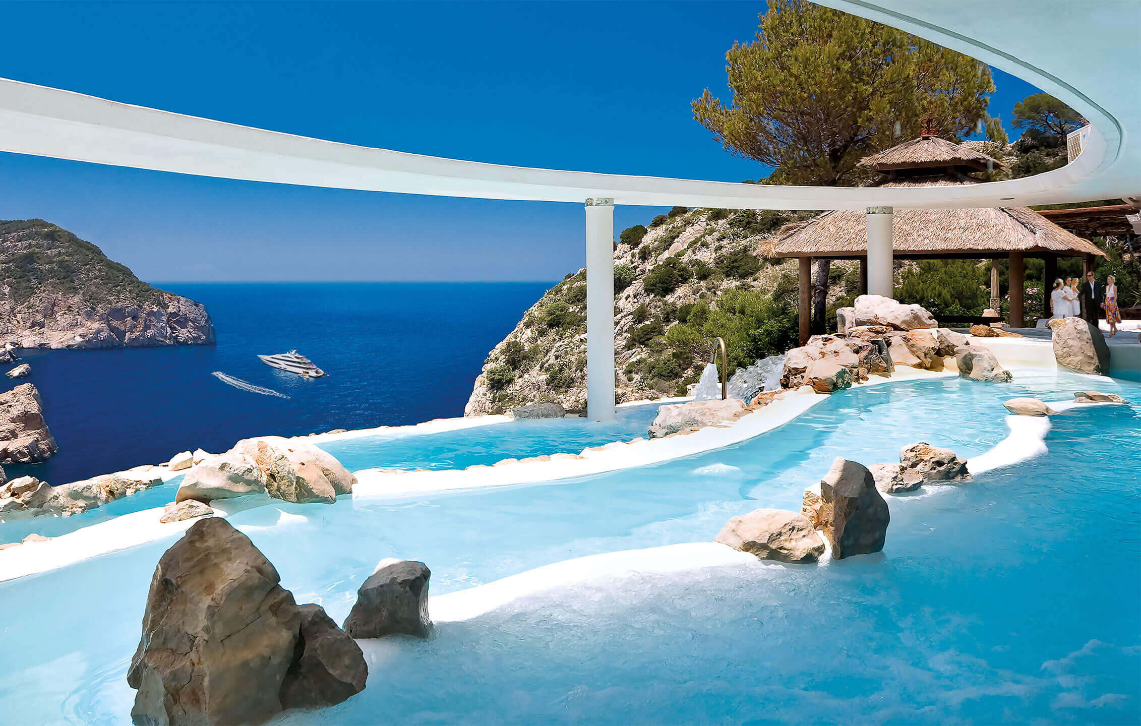 pool with an incredible view